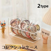 コレクションケース 収納 プラスチック 缶バッジ 透明 フィギュア 収納ボックス インテリア おしゃれ シンプル