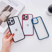 スマートフォンケース iPhoneケース スマホカバー アイフォンケース クリア 透明 くり抜き シンプル iPhone15 15Pro  iPhone16 16Pro iPhone13 13Pro 13ProMax iPhone14 14Pro 14ProMax 背面保護 傷防止 おしゃれ かわいい ユニセックス レディース メンズ 女性 男性 アイフォーン用 縁取り