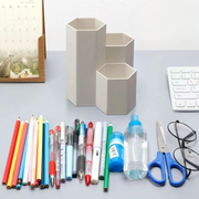 ペンホルダー ペン立て ペンケース ペンスタンド ペン えんぴつ 収納 文房具入れ 鉛筆立て シンプル おしゃれ 便利 卓上 デスク ひし形 スタイリッシュ