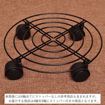 プランタースタンド キャスター付き フラワースタンド 鉢台 アイアン 植木鉢置き 商品画像3