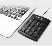 テンキー テンキーパッド 有線 USB Atype 外付け 薄型 軽量 電卓 キーボード パソコン周辺機器 フラット スタイリッシュ ブラック 黒