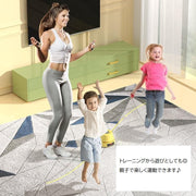電動縄跳び 自動縄跳び器 リモコン付き 充電式 スピード調節可能 速度調節 スマート縄跳びマシン トレーニング用品 なわとび カウンター 大人 子供 運動不足解消 リチウム スポーツ器具 室内 室外 自宅