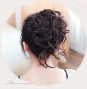 ポイントウィッグ ゴムウィッグ お団子ウィッグ ヘアゴム ウィッグゴム 部分ウィッグ レディース 女性 婦人用 付け毛 髪ゴム ヘアアクセサリー まとめ髪 簡単 ボリュームアップ ゆるアップ 華やか かわいい