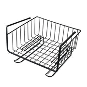 キッチンラック 戸棚下収納ラック キッチン隙間収納 吊り下げ 吊り戸棚 カゴ バスケット 台所 省スペース 簡単取り付け 便利 タオルハンガー 布巾かけ ふきん ラップ ハンギングバスケット 収納ケース キッチン小物 シンプル おしゃれ インテリア