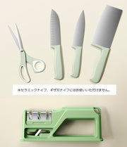 包丁研ぎ器 研ぎ石 シャープナー 研磨 ナイフシャープナー 研石 3段階式 持ち手付き ハンドル付き 滑りにくい コンパクト メンテナンス用品 おしゃれ スタイリッシュ 簡単 便利 キッチン用品 日用品雑貨