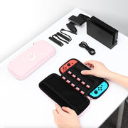 Nintendo Switchケース Switch Liteケース Switch周辺雑貨 防水 Dカン付き メッシュポケット メモリーカードポケット 大容量 収納 肉球 猫 ネコ イヌ 犬 ピンク ブルー ブラック カジュアル ポップ かわいい キュート