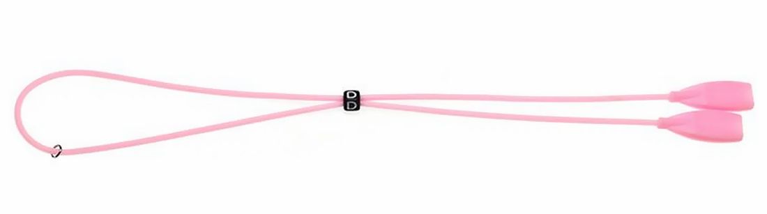 メガネストラップ メガネチェーン 落下防止 ズレ落ち防止 丸型 シリコン ピンク バリエーション画像