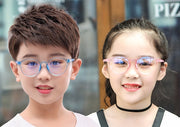伊達メガネ ファッションメガネ キッズ 子供用 男の子 女の子 度なし 色なし 黒縁 無地 単色 シンプル ダテめがね クリアレンズ 透明