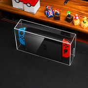 Nintendo Switch用 ドックカバー ダストカバー ケース ディスプレイ クリア 透明 収納 本体 保護 防塵 埃 ホコリ 汚れ防止 スリット 任天堂 ニンテンドー スイッチ