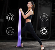 エクササイズバンド トレーニングチューブ スポーツ器具 フィットネス ダイエット ストレッチ 引き締め 筋トレ ヨガ バレエ コンパクト ゴム 運動 カラバリ豊富 ピンク ブルー レッド パープル イエロー 青 赤 紫 黄色