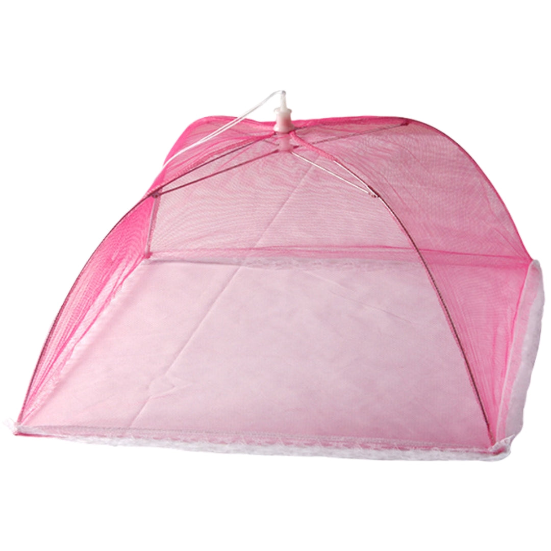 フードカバー 食卓カバー キッチンパラソル メッシュ 折り畳み スクエア 四角形 正方形 蚊帳 虫よけ 防虫 料理 食品保存 台所 キッチン ディッシュカバー