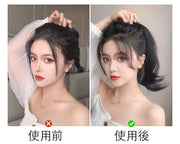 ポイントウィッグ 部分ウィッグ ポニーテール 35cm ロング WIG つけ毛 エクステ 巻き髪 カール ウェーブ 自然 ナチュラル リアル レディース 女性用 ブラック ブラウン ヘアアレンジ イメチェン イメージチェンジ