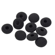 イヤーパッド 10個セット イヤホン イヤークッション カバー スポンジ 交換用 18mm 黒 ブラック 替え 柔らかい フィット オーディオ 耳あて クッション カバー スポンジ 耳当て 交換