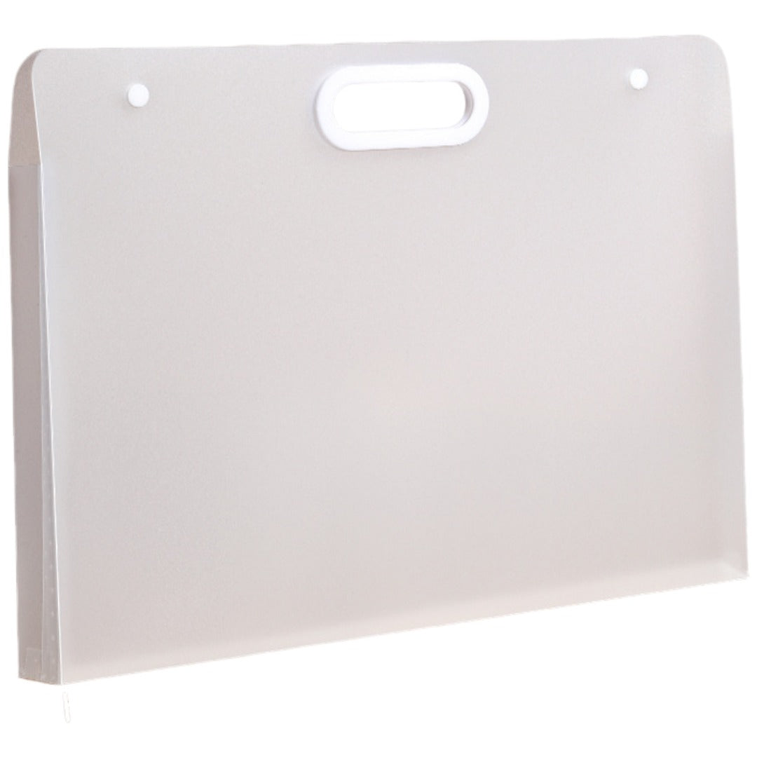 バッグ型ファイルケース A3 収納ケース アート ポスター 335×440mm 収納バッグ 持ち手付き 持ち運び 200枚収納可 ポートフォリオ スケッチ フォト 図面 書類 ドキュメントホルダー ストレージ フォルダー 軽量 ポータブル ハンドル付