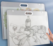 バッグ型ファイルケース A3 収納ケース アート ポスター 335×440mm 収納バッグ 持ち手付き 持ち運び 200枚収納可 ポートフォリオ スケッチ フォト 図面 書類 ドキュメントホルダー ストレージ フォルダー 軽量 ポータブル ハンドル付