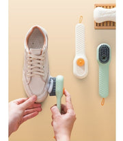 シューズブラシ 靴洗い シューズクリーナー 洗濯ブラシ 多機能 液体洗剤注入口付き 汚れ落とし 衣類洗い 風呂掃除 清掃 スニーカー 運動靴 上履き