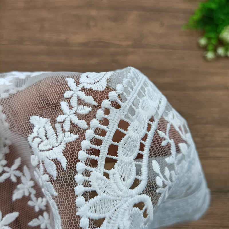 ドイリー テーブルセンター 花柄 刺繍 楕円 レース 商品画像5