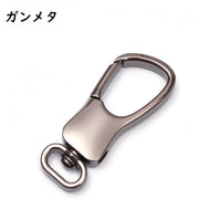 ナスカン 金具 パーツ 部品 回転フック 押し込み式 ハンドメイド クラフト DIY 手芸 手作り 交換 接続金具 リング付き キーリング ストラップ キーホルダー