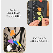カラーラベル 8色セット ラベルシール ケーブルラベル タグ 整理整頓 配線識別 カラフル 8色 マジック テープ 定番 かわいい 手書き