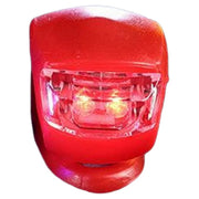 自転車用 ヘッドライト 単品 1個 マウンテンバイク ロードバイク ボタン電池式 工具不要 簡単着脱 サイクリング サイクルライト リチウム