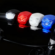 自転車用 ヘッドライト 単品 1個 マウンテンバイク ロードバイク ボタン電池式 工具不要 簡単着脱 サイクリング サイクルライト リチウム