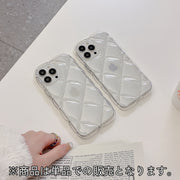 iPhoneケース iPhoneカバー スマホケース スマホカバー 3D キルティング クリア 透明 凸凹 凹凸 でこぼこ 落下 保護 傷防止 アイフォン Apple アップル ユニーク 個性的 かわいい