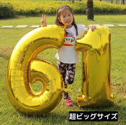 バルーン アルミ風船 数字 ナンバー 大きい 40インチ ハッピーバースデー 誕生日 記念日 パーティー お祝い 飾り付け 装飾