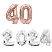 バルーン アルミ風船 数字 ナンバー 大きい 40インチ ハッピーバースデー 誕生日 記念日 パーティー お祝い 飾り付け 装飾