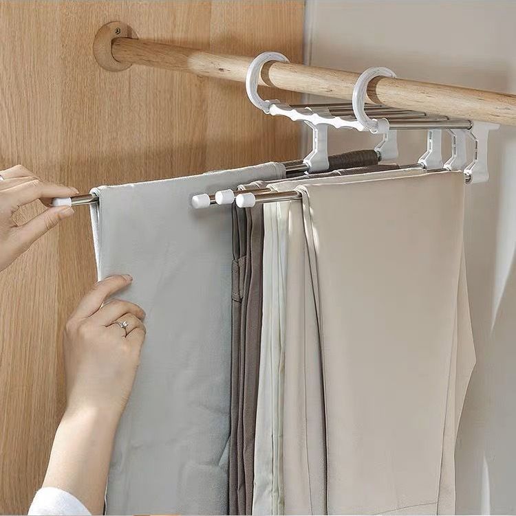 ズボンハンガー スラックスハンガー 収納用品 5連 折り畳み 折りたたみ 商品画像3