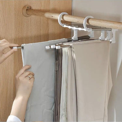 ズボンハンガー スラックスハンガー 収納用品 5連 折り畳み 折りたたみ 商品画像3