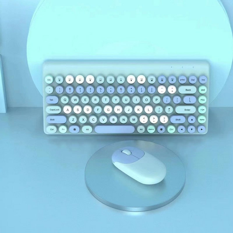 キーボード ワイヤレスキーボード マウス 2点セット 丸ボタン サークル 商品画像5