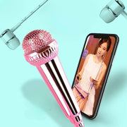 ミニマイク イヤホンマイク スマホ用マイク 小型 有線 カラオケ 録音 ミニジャック 3.5mm 簡単接続 コンパクト 持ち歩き スマートフォン タブレット
