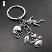 キーホルダー キーリング スポーツ バックチャーム サッカー 野球 バスケ フットボール ベースボール 小物 雑貨 プレゼント
