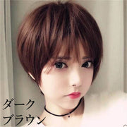フルウィッグ ベリーショート ヘアウィッグ 全頭かつら 前髪 ふんわり 爽やか ナチュラル 自然 イメチェン 茶髪 黒髪 ブラック ブラウン おしゃれ かわいい