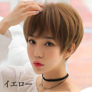 フルウィッグ ベリーショート ヘアウィッグ 全頭かつら 前髪 ふんわり 爽やか ナチュラル 自然 イメチェン 茶髪 黒髪 ブラック ブラウン おしゃれ かわいい