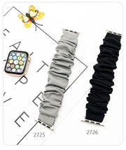 Apple Watch用 交換ベルト 腕時計バンド シュシュタイプ 互換ベルト アップルウォッチ用 付け替えバンド 無地 カラバリ豊富 可愛い