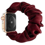 Apple Watch用 交換ベルト 腕時計バンド シュシュタイプ 互換ベルト アップルウォッチ用 付け替えバンド 無地 カラバリ豊富 可愛い