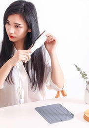 ヘアアイロンマット カバー 美容 日用品 生活雑貨 収納ケース パッド 耐熱 シリコン製 滑り止め 落下防止 持ち運び トラベル 旅行 出張
