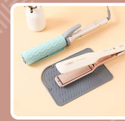 ヘアアイロンマット カバー 美容 日用品 生活雑貨 収納ケース パッド 耐熱 シリコン製 滑り止め 落下防止 持ち運び トラベル 旅行 出張
