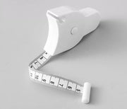 テープメジャー 巻き尺 自動巻き取り式 周囲測定 腹囲 ウエスト バスト ヒップ 太もも 足 サイズ測定 計測 ワンタッチ 健康管理
