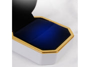 ギフトボックス LEDライト付き リングケース 指輪ケース 光る プロポーズ 記念日 サプライズ プレゼント 八角形 指輪入れ ジュエリーボックス