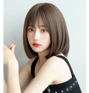 フルウィッグ かつら レディース ミディアムボブ ストレート 前髪あり 自然 コスプレ 仮装 ヘアアレンジ イメチェン ナチュラル