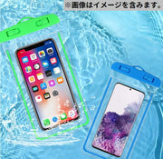 スマホ防水ケース 防水カバー 水に浮く ストラップ付き タッチパネル操作可能 透明クリア 夜光 プール 海 風呂 釣り 水中撮影