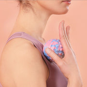 ストレッチボール トレーニング器具 フィットネス ツボ押し 首 肩 腰 背中 ふくらはぎ 足裏 凹凸 刺激 リラックス コンパクト