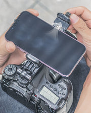 スマホホルダー ホットシューマウントアダプター 電話クランプ スマートフォンをカメラに取り付け 同時撮影 一眼レフ ミラーレス