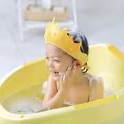 シャンプーハット シャワーキャップ キッズ 子供 赤ちゃん バスバイザー バス用品 ワンタッチバックル サイズ調節可 お風呂グッズ バスハット 王冠 伸縮性 ソフト かわいい キュート 洗髪グッズ おしゃれ 黄 赤 青 ピンク 橙