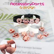 アクセサリーパーツ ブレスレット 単品 チャーム ハンドメイドパーツ アクセサリー 材料 ベルト ハート 王冠 星 肉球 かわいい