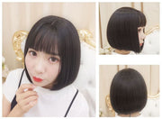 フルウィッグ かつら レディース ボブ 前髪あり ストレート ショート 自然 エクステンション つけ毛 コスプレ 小顔効果 イメチェン