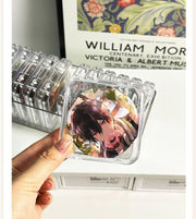 コレクションケース 5個セット 収納 保管 プラスチック 缶バッジ 透明 クリア 収納ケース 保護 おしゃれ シンプル