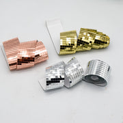 デコレーションテープ ミラータイル メタリック 粘着シール ウォールステッカー 装飾用 幅4cm 長さ1m キラキラ DIY リメイク パーティー 模様替え